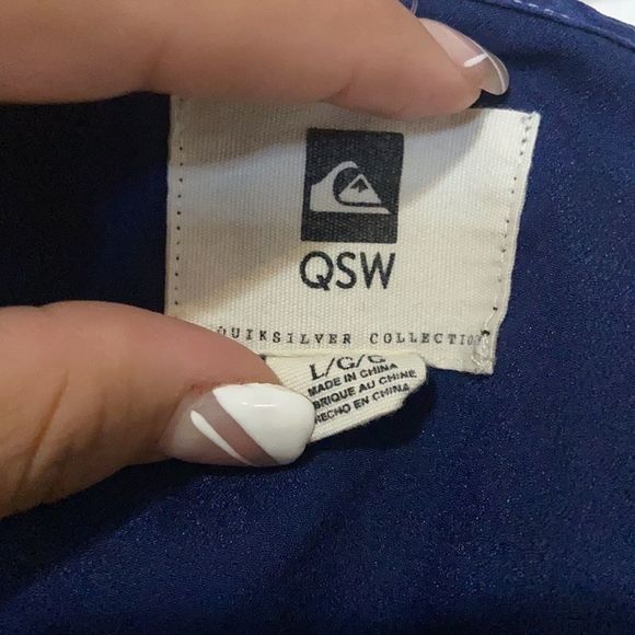 Quiksilver Multicolor Button Up Tank - Picture 3 of 5